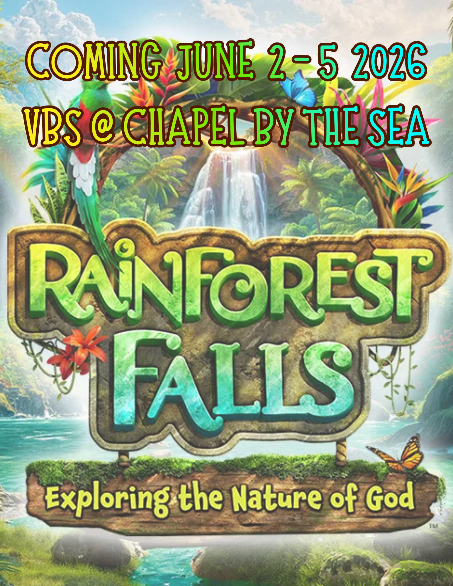 VBS 2026 - Rainforest Falls Flyer